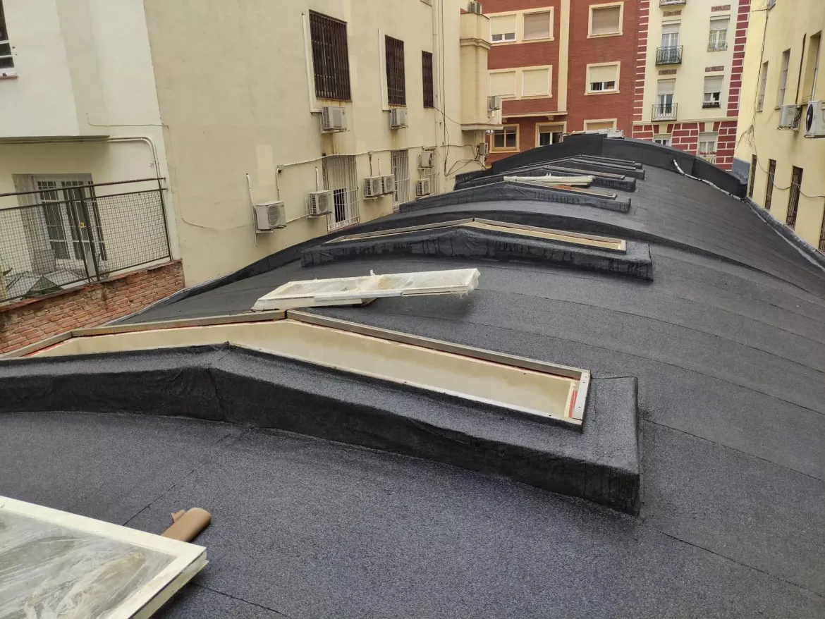 Iimpermeabilizacion cubierta plana lamina asfaltica Madrid